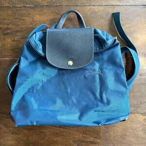 Longchamp Le Pliage Backpack, Navy Blue